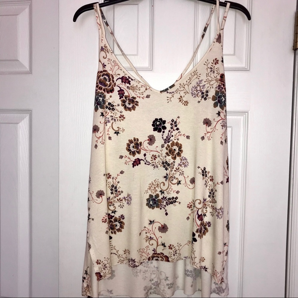 AEO Super Soft Floral Tank Top